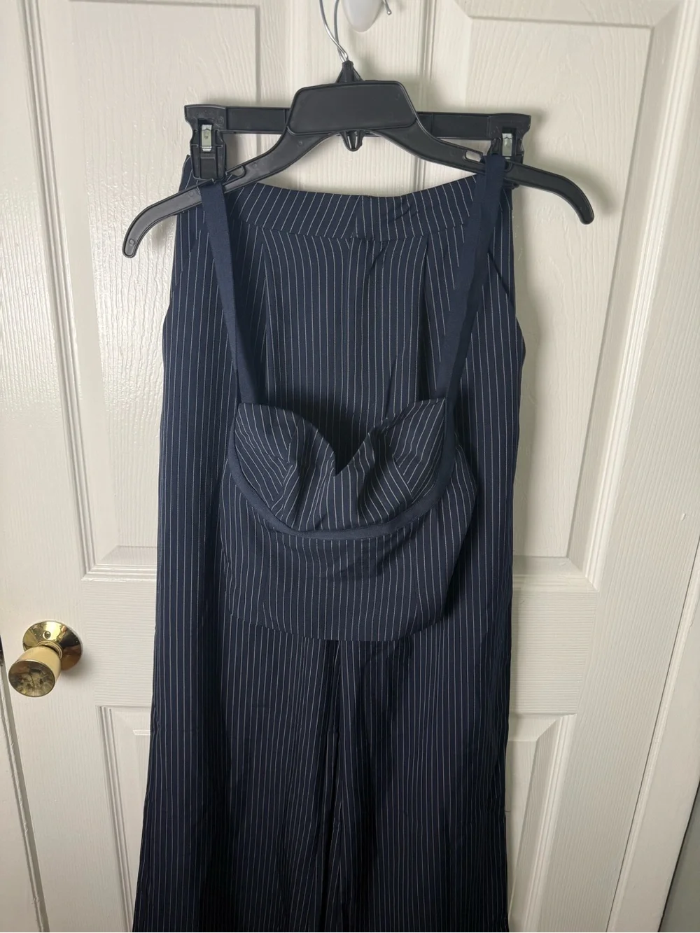 Princess Polly Briana Set Navy Pinstripe 0